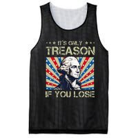 George Washington ItS Only Treason If You Lose 4th Of July Mesh Reversible Basketball Jersey Tank