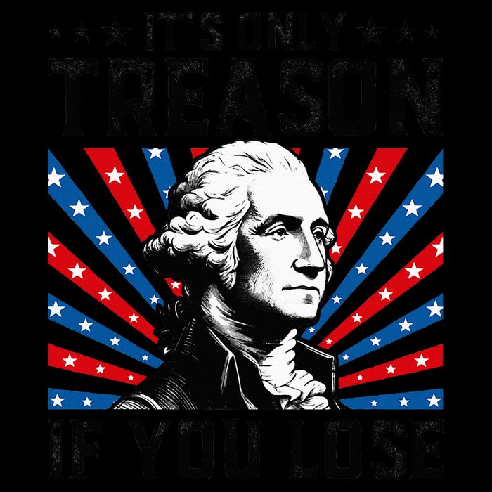 George Washington ItS Only Treason If You Lose 4th Of July 16oz Travel Tumbler