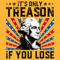 George Washington ItS Only Treason If You Lose 4th Of July Sustainable Knit Beanie