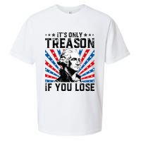 George Washington ItS Only Treason If You Lose 4th Of July Sueded Cloud Jersey T-Shirt