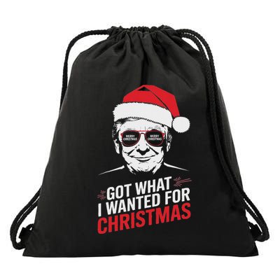 Got What I Wanted For Christmas Pajamas Drawstring Bag
