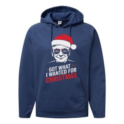 Got What I Wanted For Christmas Pajamas Performance Fleece Hoodie