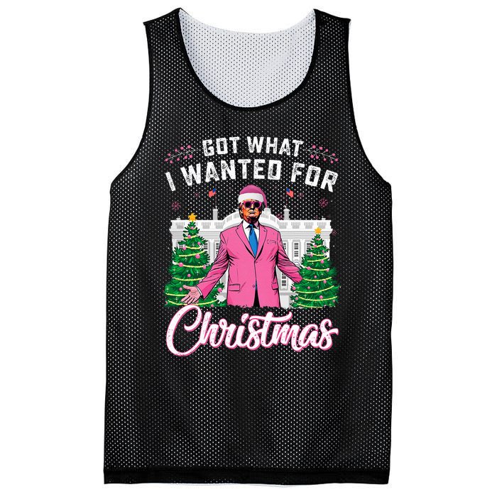 Got What I Wanted For Christmas Trump Mesh Reversible Basketball Jersey Tank