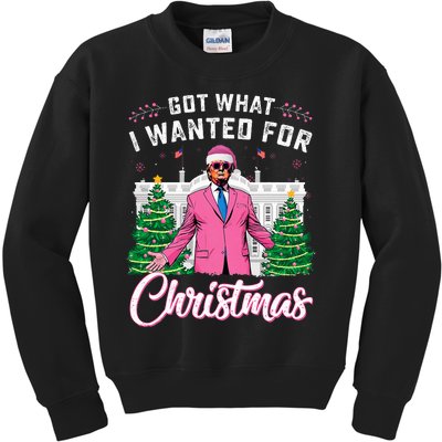 Got What I Wanted For Christmas Trump Kids Sweatshirt