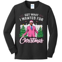 Got What I Wanted For Christmas Trump Kids Long Sleeve Shirt