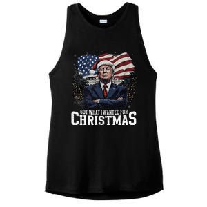 Got What I Wanted For Christmas Trump Won 2024 President Ladies PosiCharge Tri-Blend Wicking Tank