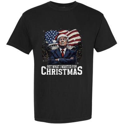 Got What I Wanted For Christmas Trump Won 2024 President Garment-Dyed Heavyweight T-Shirt