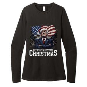 Got What I Wanted For Christmas Trump Won 2024 President Womens CVC Long Sleeve Shirt