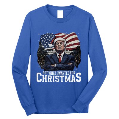 Got What I Wanted For Christmas Trump Won 2024 President Long Sleeve Shirt