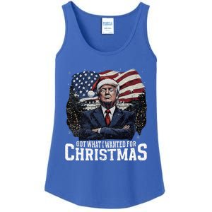 Got What I Wanted For Christmas Trump Won 2024 President Ladies Essential Tank