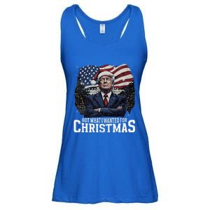 Got What I Wanted For Christmas Trump Won 2024 President Ladies Essential Flowy Tank