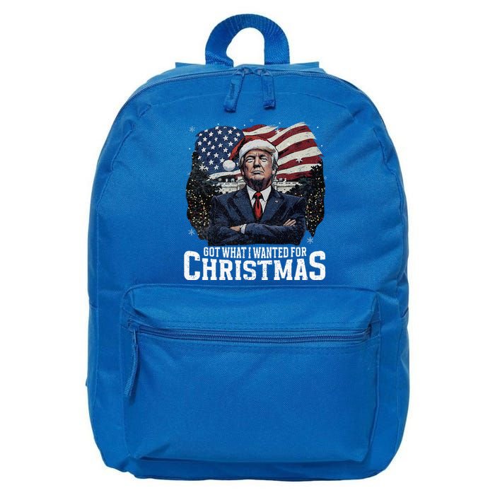 Got What I Wanted For Christmas Trump Won 2024 President 16 in Basic Backpack