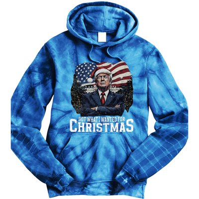 Got What I Wanted For Christmas Trump Won 2024 President Tie Dye Hoodie