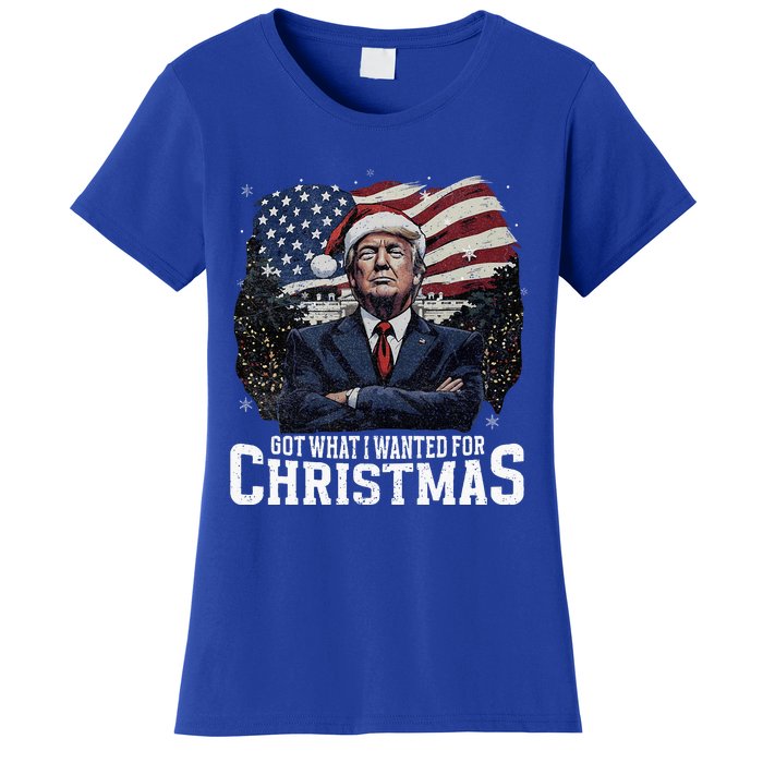 Got What I Wanted For Christmas Trump Won 2024 President Women's T-Shirt