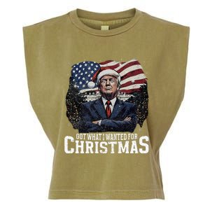 Got What I Wanted For Christmas Trump Won 2024 President Garment-Dyed Women's Muscle Tee