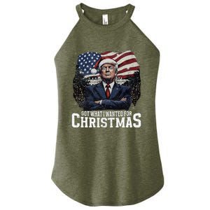 Got What I Wanted For Christmas Trump Won 2024 President Women's Perfect Tri Rocker Tank