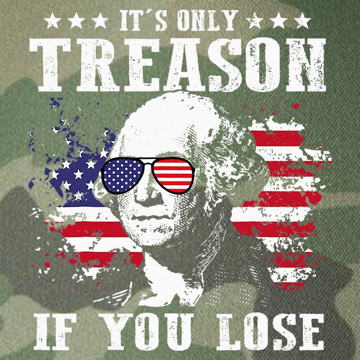 George Washington It's Only Treason If You Lose 4th Of July Legacy Tie Dye Trucker Hat
