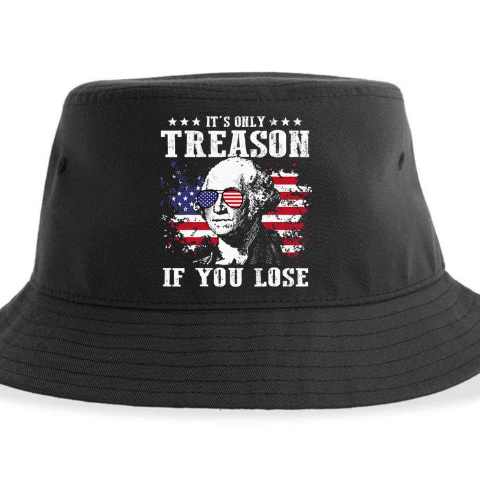 George Washington It's Only Treason If You Lose 4th Of July Sustainable Bucket Hat