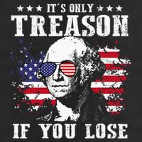 George Washington It's Only Treason If You Lose 4th Of July Adult Drive Performance Visor