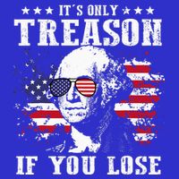 George Washington It's Only Treason If You Lose 4th Of July Visor