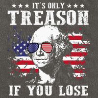 George Washington It's Only Treason If You Lose 4th Of July Cotton Canvas Backpack