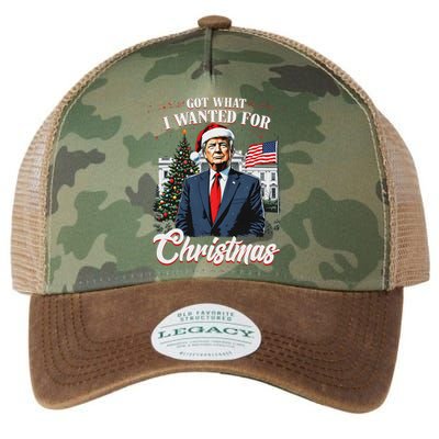 Got What I Wanted For Christmas Trump 2024 Legacy Tie Dye Trucker Hat