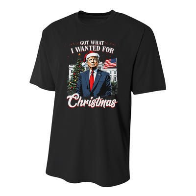 Got What I Wanted For Christmas Trump 2024 Youth Performance Sprint T-Shirt