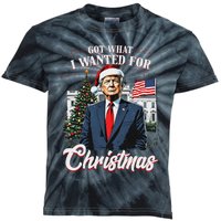 Got What I Wanted For Christmas Trump 2024 Kids Tie-Dye T-Shirt