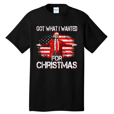 Got What I Wanted For Christmas Trump Won 2024 President Tall T-Shirt