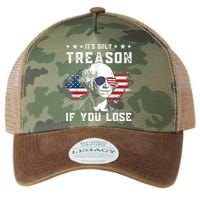 George Washington It's Only Treason If You Lose 4th Of July Legacy Tie Dye Trucker Hat