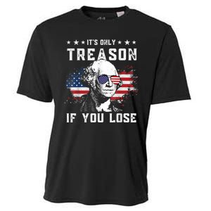 George Washington It's Only Treason If You Lose 4th Of July Cooling Performance Crew T-Shirt