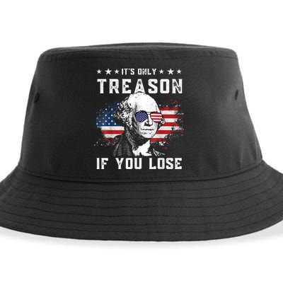George Washington It's Only Treason If You Lose 4th Of July Sustainable Bucket Hat