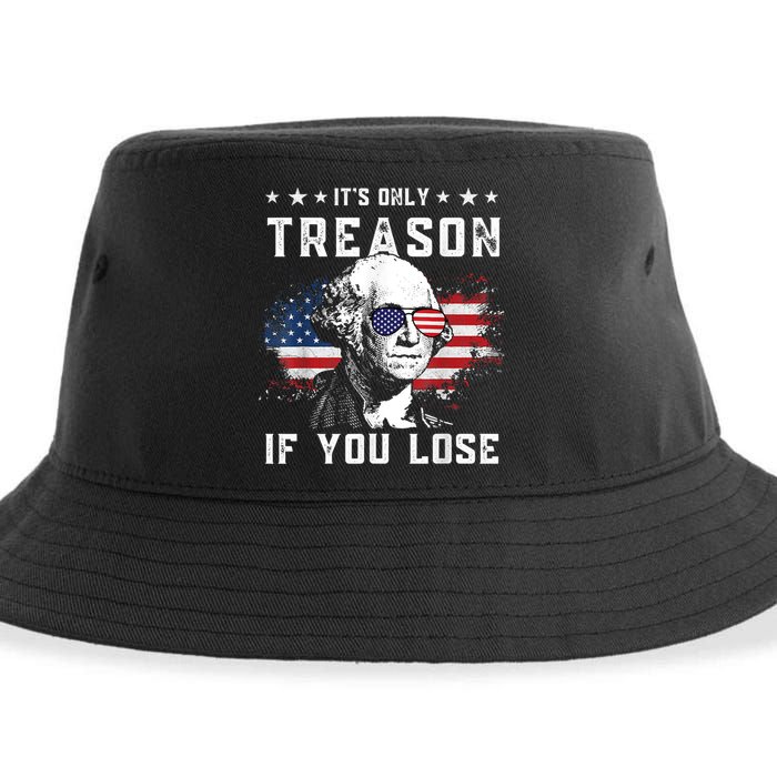 George Washington It's Only Treason If You Lose 4th Of July Sustainable Bucket Hat