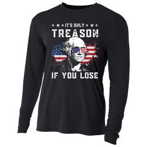 George Washington It's Only Treason If You Lose 4th Of July Cooling Performance Long Sleeve Crew