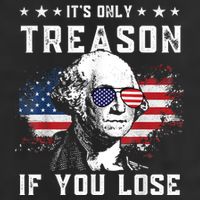 George Washington It's Only Treason If You Lose 4th Of July Golf Towel