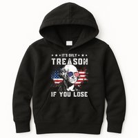 George Washington It's Only Treason If You Lose 4th Of July Kids Hoodie
