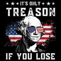 George Washington It's Only Treason If You Lose 4th Of July Wool Snapback Cap