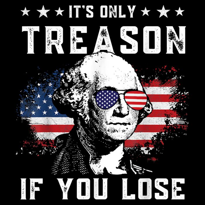 George Washington It's Only Treason If You Lose 4th Of July Wool Snapback Cap