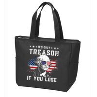 George Washington It's Only Treason If You Lose 4th Of July Zip Tote Bag