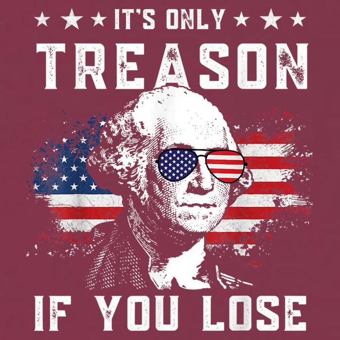George Washington It's Only Treason If You Lose 4th Of July 16oz Travel Tumbler
