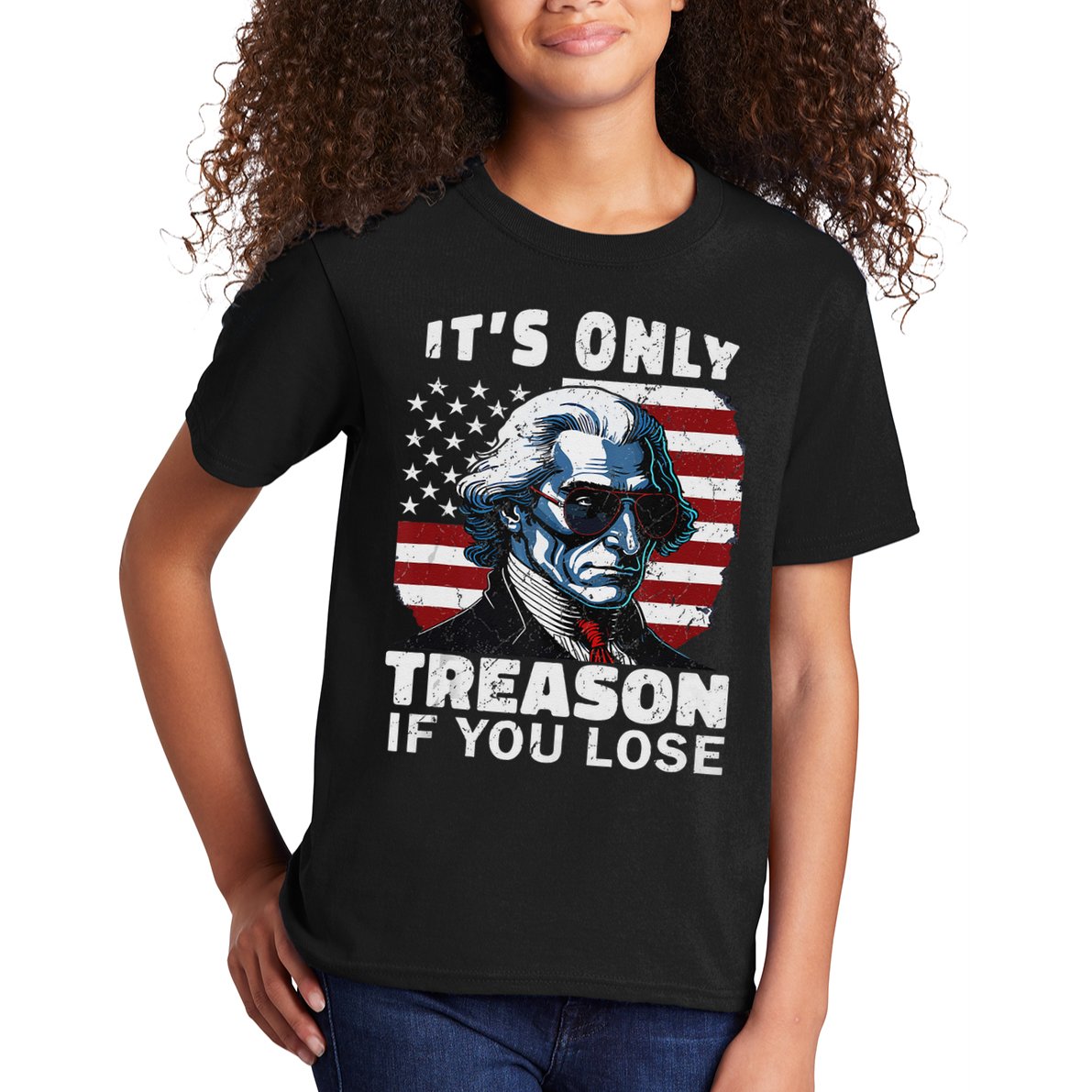 George Washington Its Only Treason If You Lose Kids T-Shirt