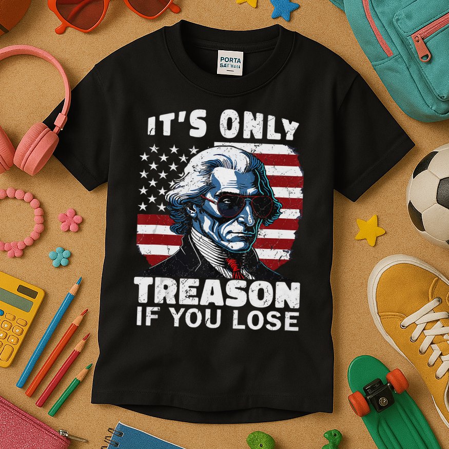 George Washington Its Only Treason If You Lose Kids T-Shirt