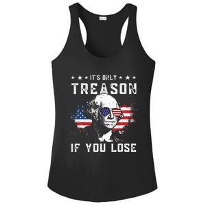 George Washington It's Only Treason If You Lose 4th Of July Ladies PosiCharge Competitor Racerback Tank