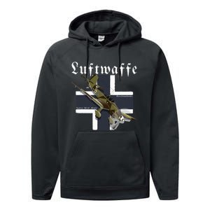 German Warbird I Junkers Ju 87 Stuka I Ww2 Airplanes Performance Fleece Hoodie