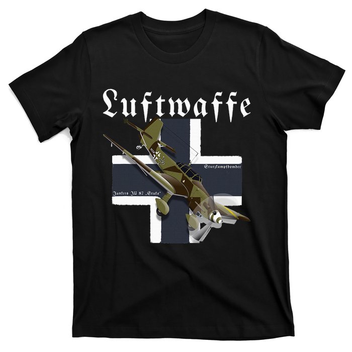 German Warbird I Junkers Ju 87 Stuka I Ww2 Airplanes T-Shirt