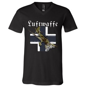 German Warbird I Junkers Ju 87 Stuka I Ww2 Airplanes V-Neck T-Shirt