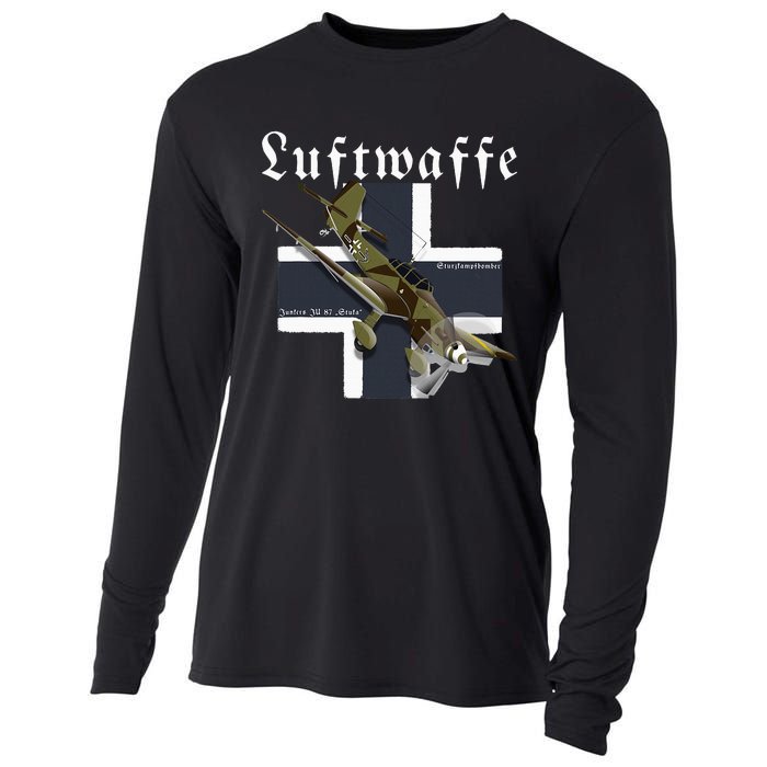 German Warbird I Junkers Ju 87 Stuka I Ww2 Airplanes Cooling Performance Long Sleeve Crew