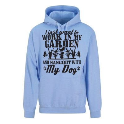 Gardening Work In Garden Hangout With Dog Gardener Gift Unisex Surf Hoodie