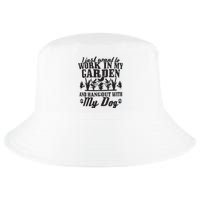 Gardening Work In Garden Hangout With Dog Gardener Gift Cool Comfort Performance Bucket Hat