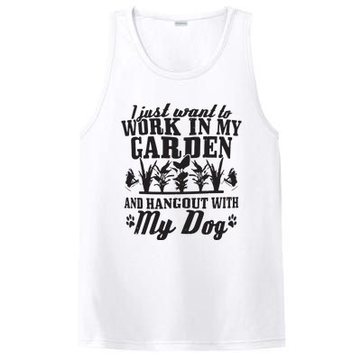 Gardening Work In Garden Hangout With Dog Gardener Gift PosiCharge Competitor Tank